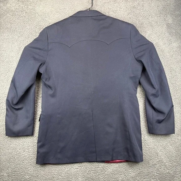 Levi's Western Wear Blazer Jacket‎ Men's Blue Single Breasted 2 Button